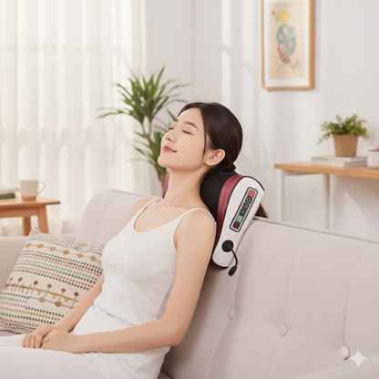 Electric Acupressure Neck Massager – Deep Kneading Shoulder & Back Relief
