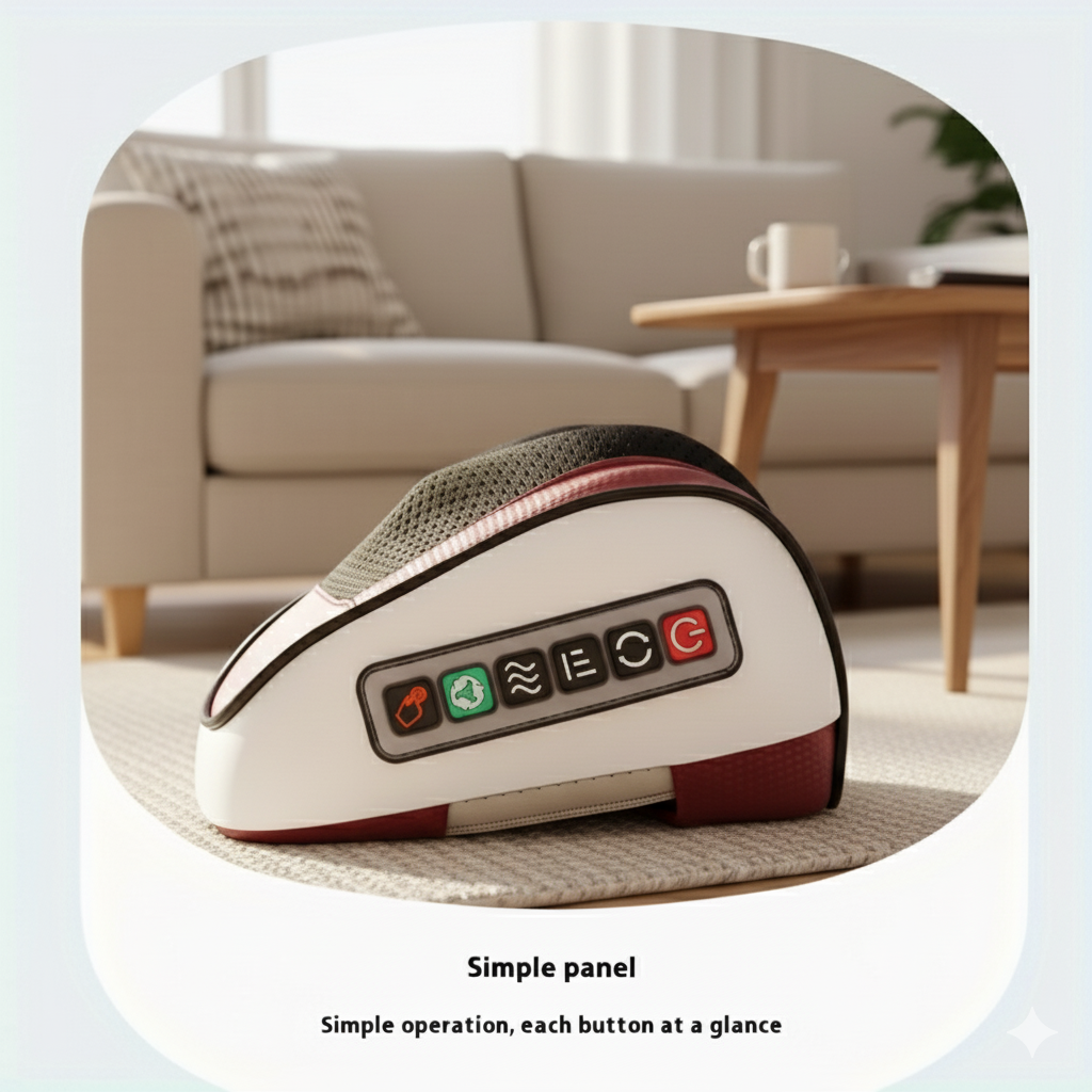 Electric Acupressure Neck Massager – Deep Kneading Shoulder & Back Relief