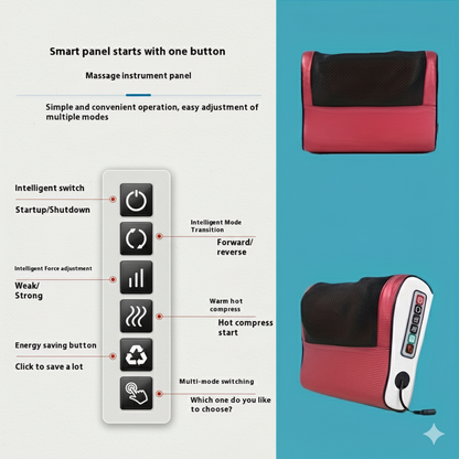 Electric Acupressure Neck Massager – Deep Kneading Shoulder & Back Relief